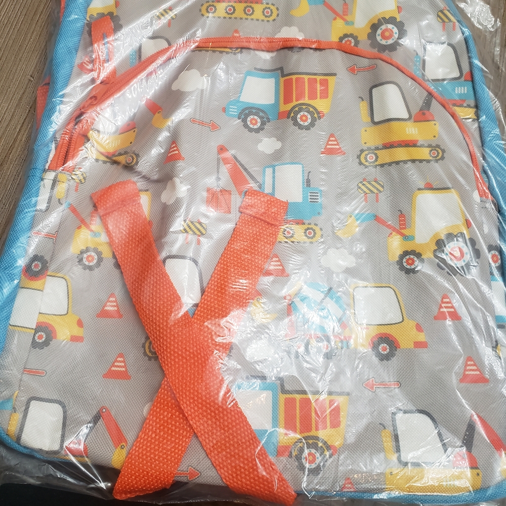 Kids Construction Theme Backpack